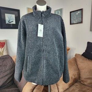 Rainforest Gray Sherpa Jacket Men's Size L